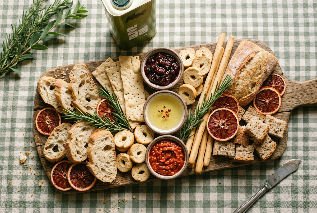 MOC Garlic Oil Bread Dipping Board